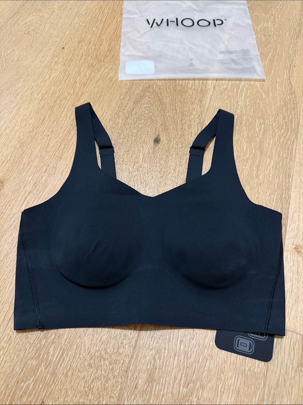 Whoop Black Bralette, Women’s Size Small